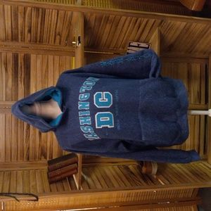Two Toned Aqua and Light Blue Hoody Sweatshirt WA DC